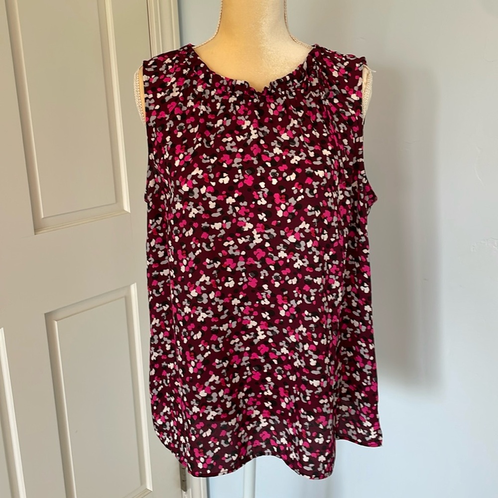 Talbots Large Sleeveless Blouse - Lightweight with Fun Colors.